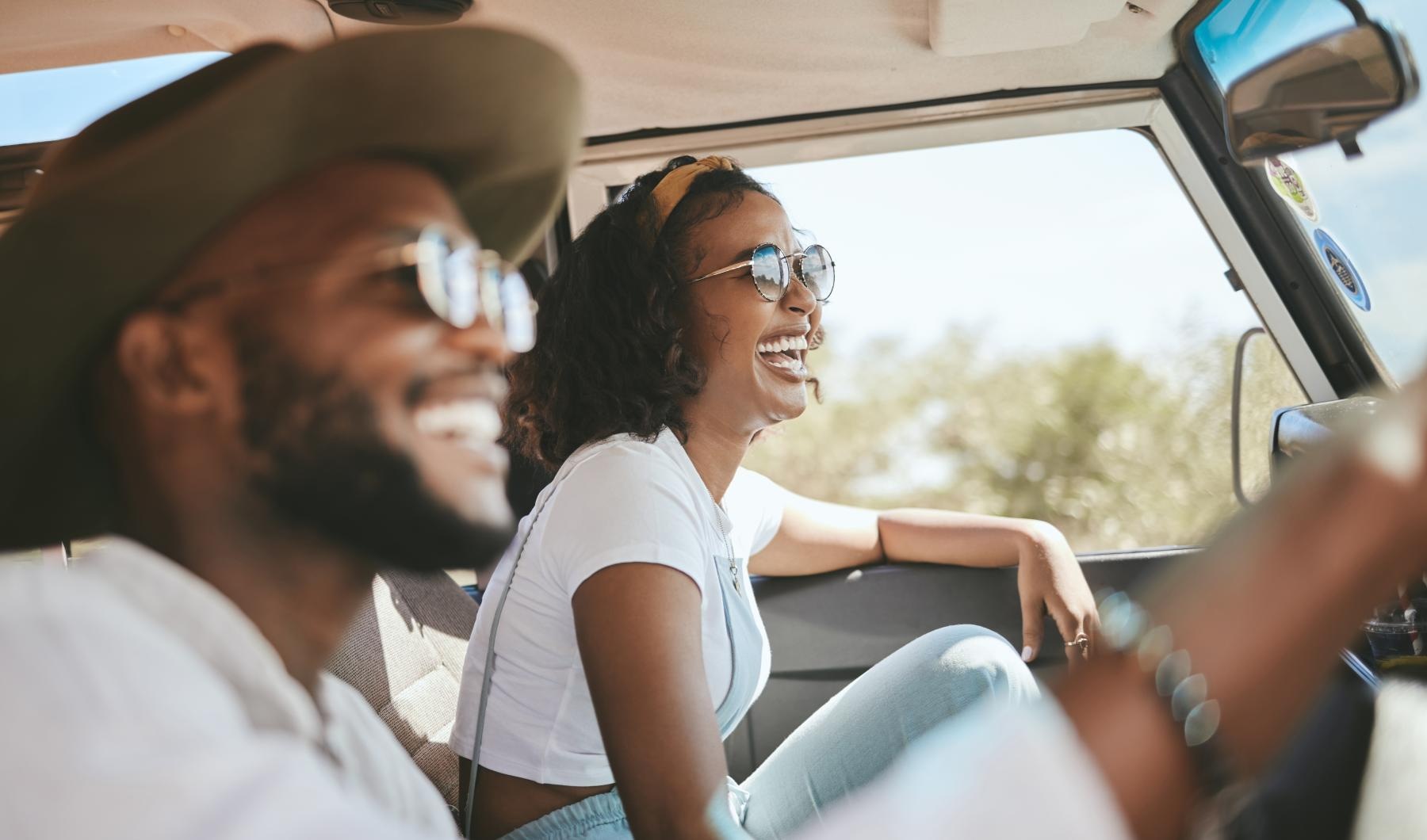 Find your perfect fit at Valora Cottages at Crestview a man and woman in a car